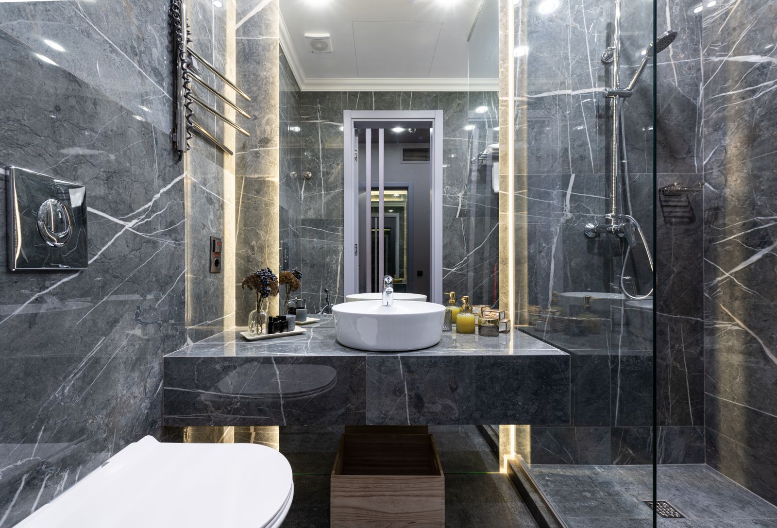 Powder rooms. The smallest room in the house and the one guests remember.
