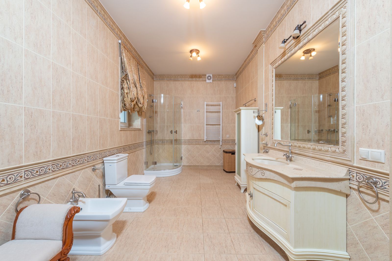 Vanities and storage by Meridian Bath & Tile, Denver.